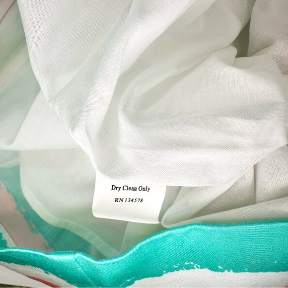 Vineyard Vines Painted Stripes Strapless Dress, Pink and Mint Green - Picture 14 of 14